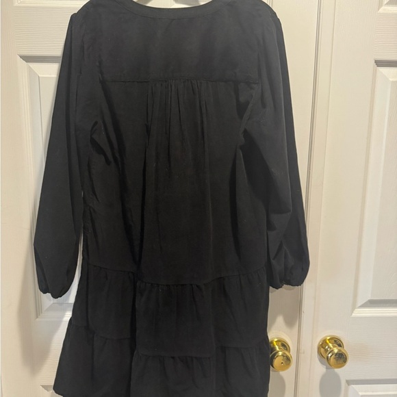 Time and Tru Black Tiered Tunic Dress | Size M (8-10) - Picture 4 of 4